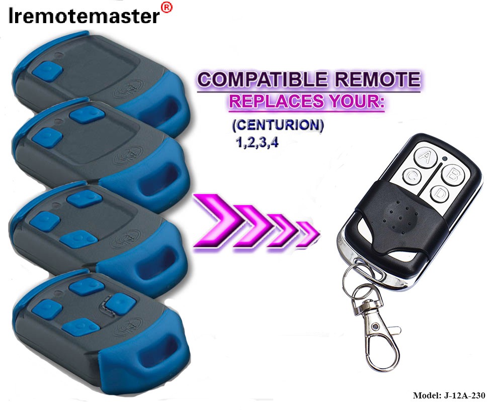 Vekirina deriyê Garajê Remote Control 433MHZ Clone Rolling Code 4 Bişkok